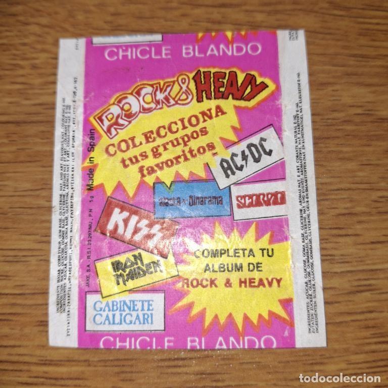 Otros Art&iacute;culos de Coleccionismo en Papel: Envoltura de chicle Jake ROCK & HEAVY Espa&ntilde;a