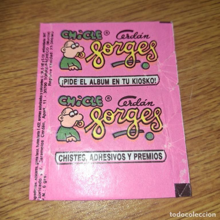 Otros Art&iacute;culos de Coleccionismo en Papel: Envoltura de chicle GORGES Cerdan 1970 Espa&ntilde;a