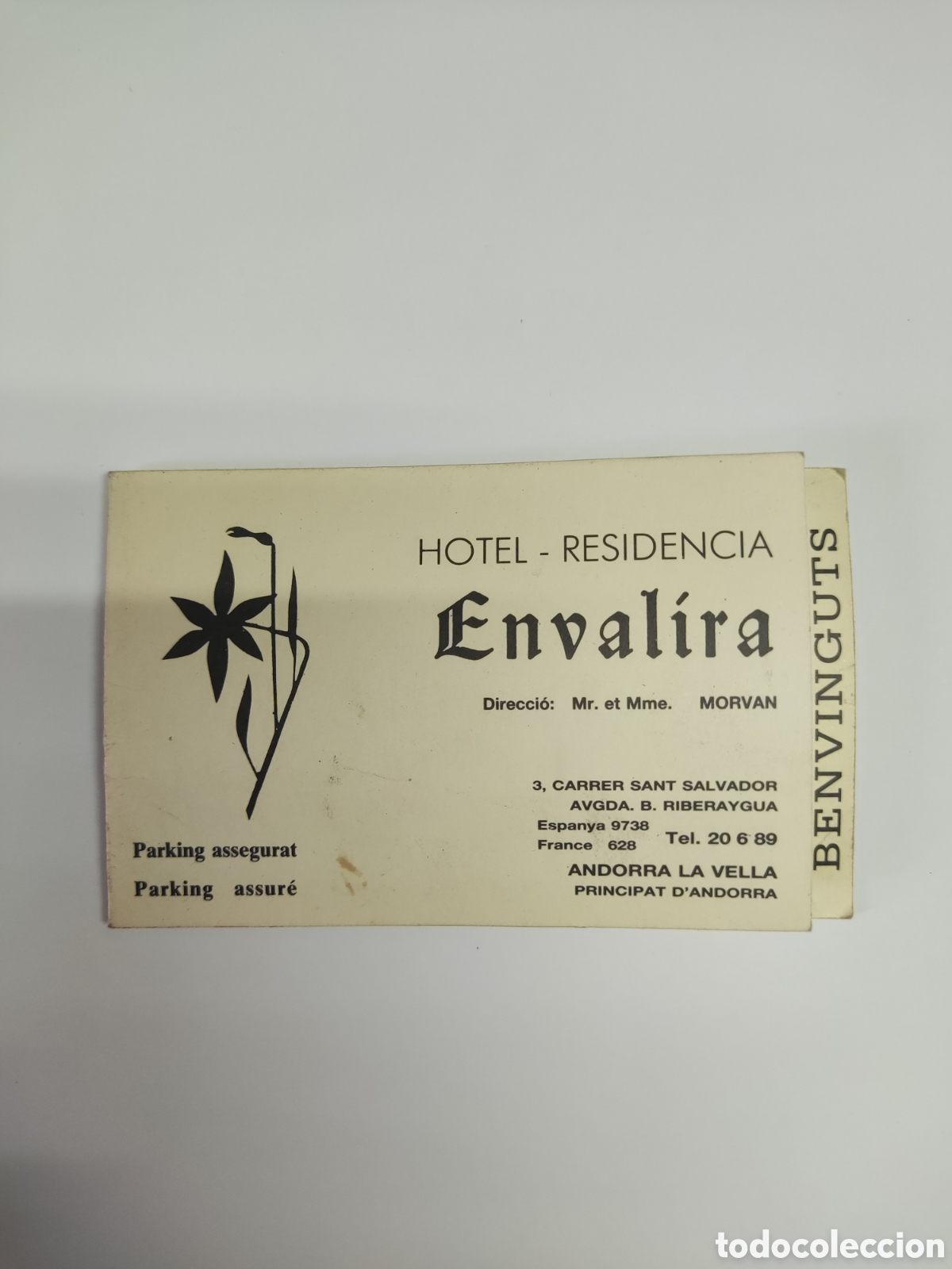 Paper Collecting Others: Tarjeta de bienvenida hotel residencia Envalira en Andorra
