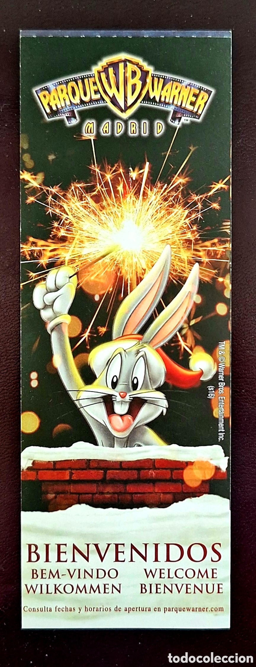 Otros Art&iacute;culos de Coleccionismo en Papel: Entrada antigua Warner bugs Bunny navidad