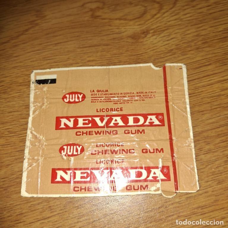 Otros Art&iacute;culos de Coleccionismo en Papel: Envoltura de chicle NEVADA LA GIULIA (Italia) JULY