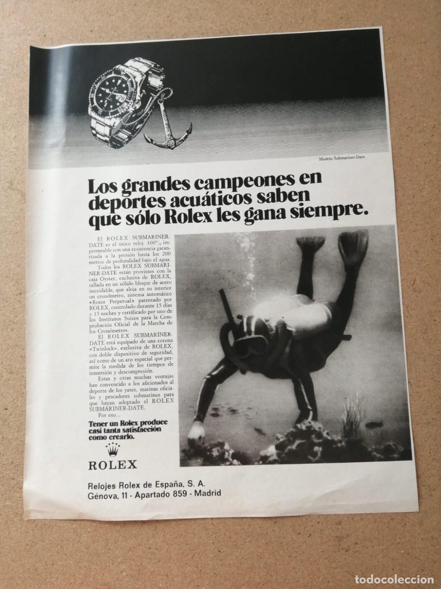 Otros Art&iacute;culos de Coleccionismo en Papel: ANUNCIO. ROLEX......