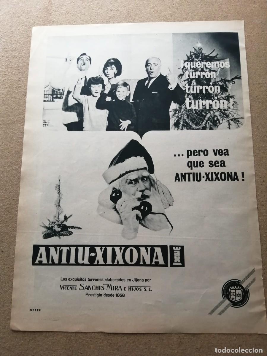 Otros Art&iacute;culos de Coleccionismo en Papel: ANUNCIO. TURRONES ANTIU XIXONA