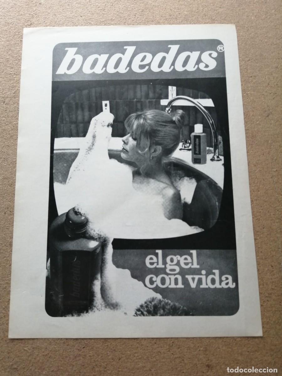 Otros Art&iacute;culos de Coleccionismo en Papel: ANUNCIO. BADEDAS, EL GEL CON VIDA