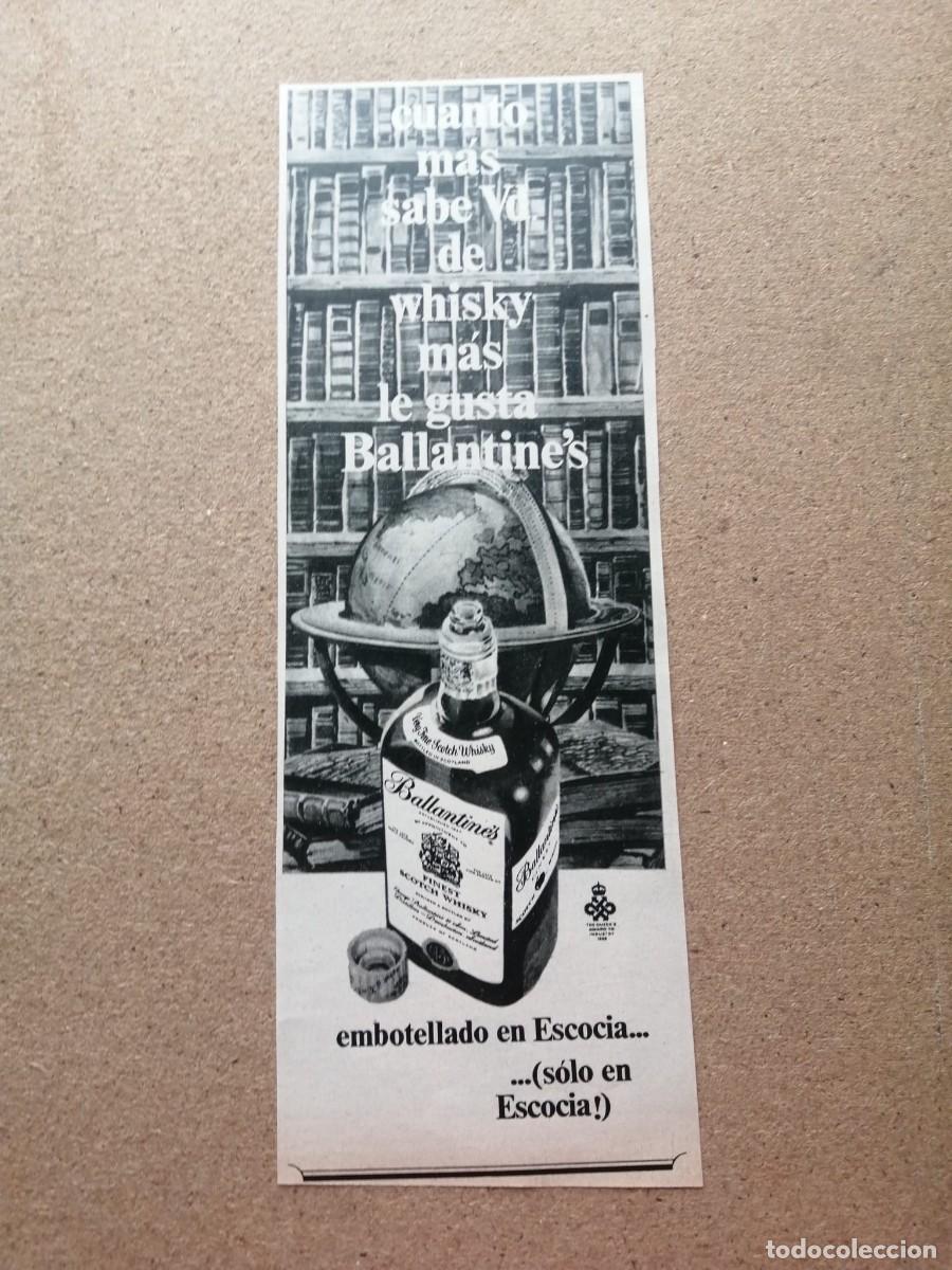 Otros Art&iacute;culos de Coleccionismo en Papel: ANUNCIO. WHISKY BALLANTINE' S
