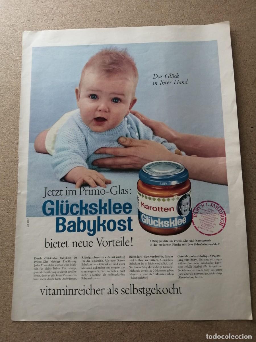 Otros Art&iacute;culos de Coleccionismo en Papel: ANUNCIO ESCRITO EN ALEMAN. GL&Uuml;CKSKLEE BABYKOST