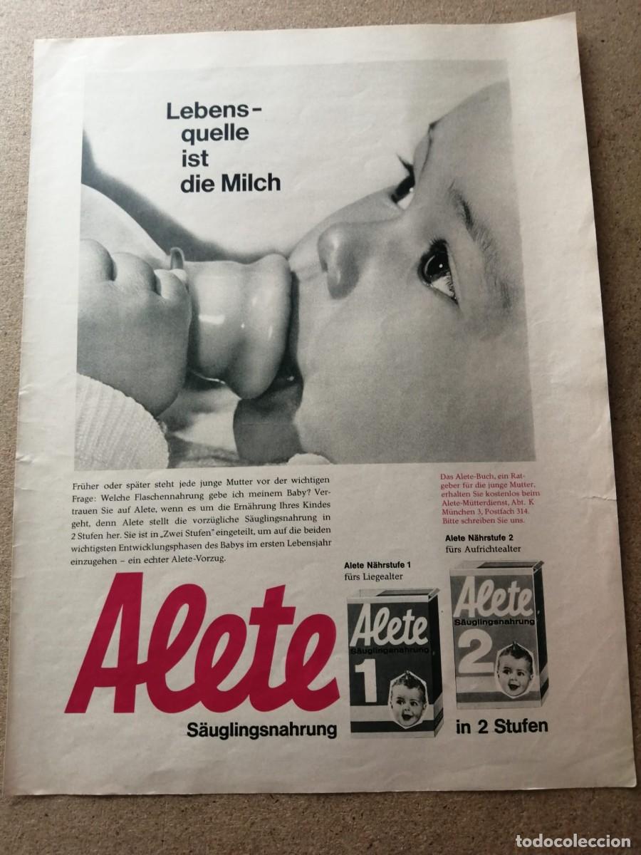 Otros Art&iacute;culos de Coleccionismo en Papel: ANUNCIO ESCRITO EN ALEMAN. ALETE