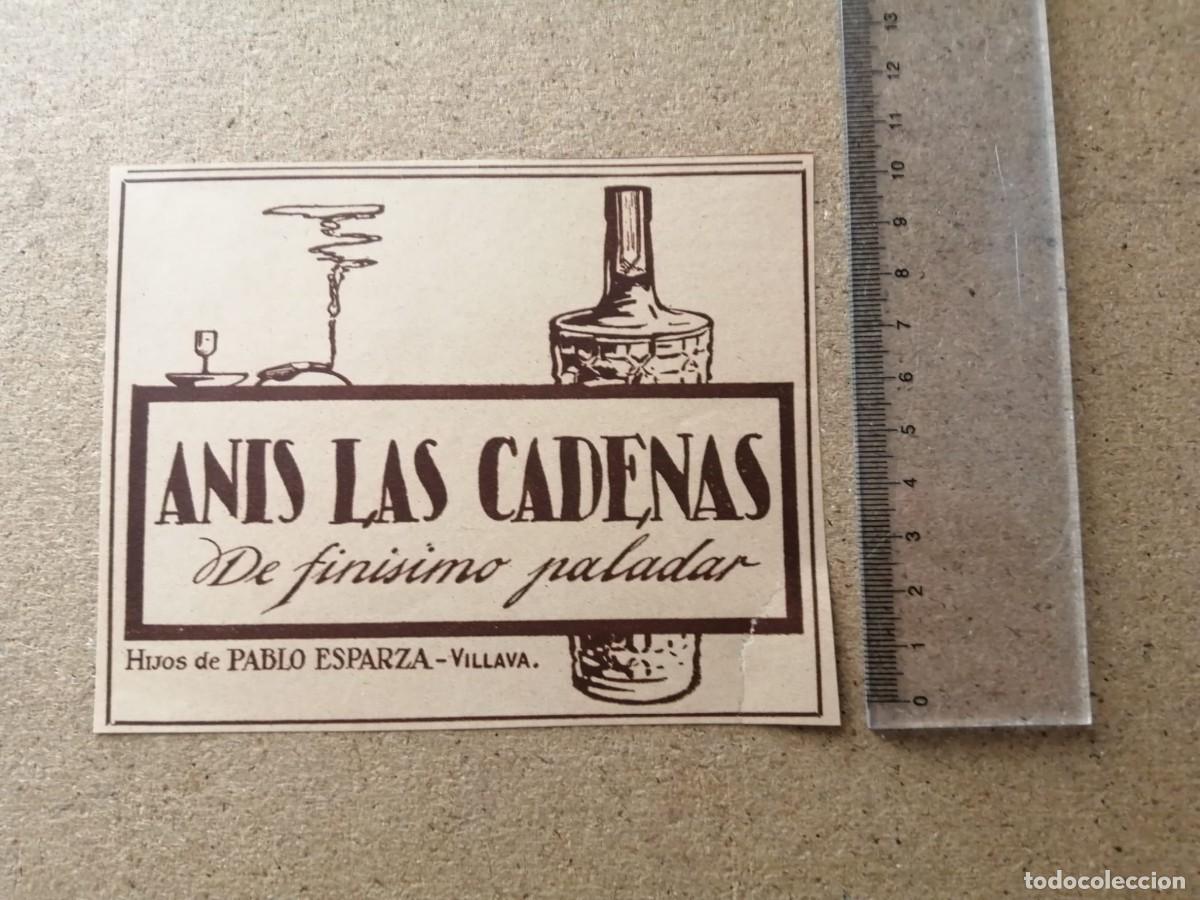 Otros Art&iacute;culos de Coleccionismo en Papel: ANUNCIO. ANIS LAS CADENAS, DE FINISIMO PALADAR