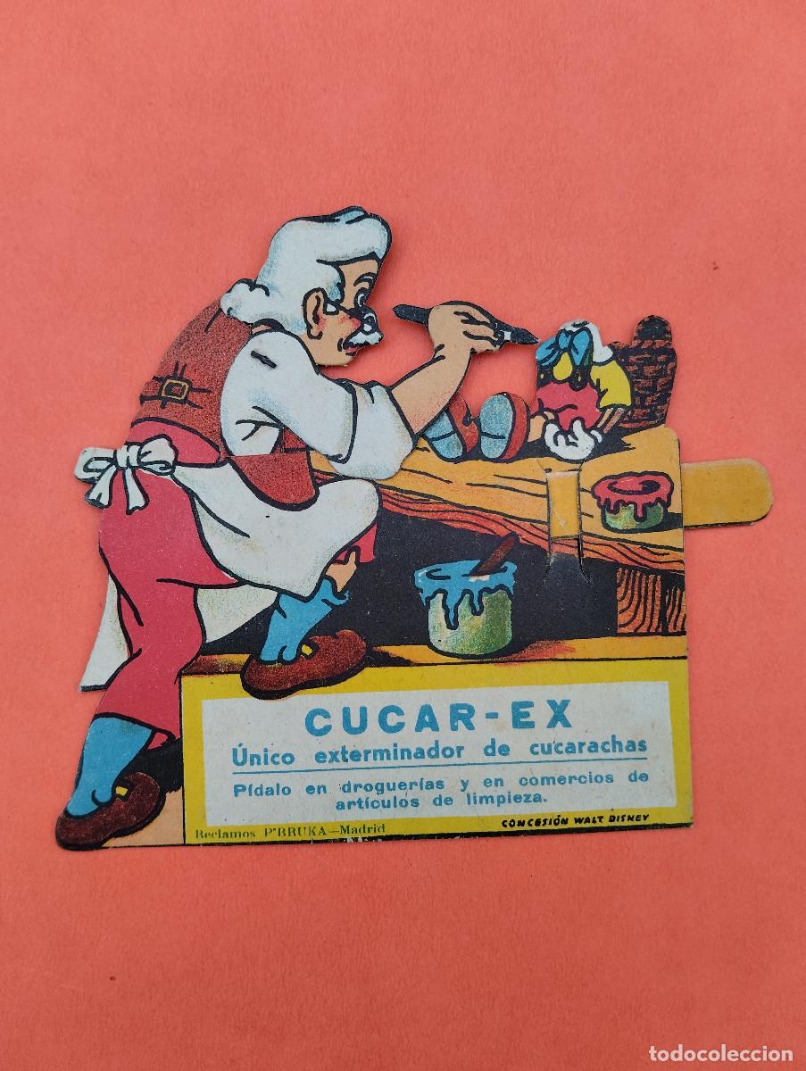 Otros Art&iacute;culos de Coleccionismo en Papel: CARTON TROQUELADO PUBLICIDAD CUCAR-EX EXTERMINADOR DE CUCARACHAS WALT DISNEY VER IM&Aacute;GENES..