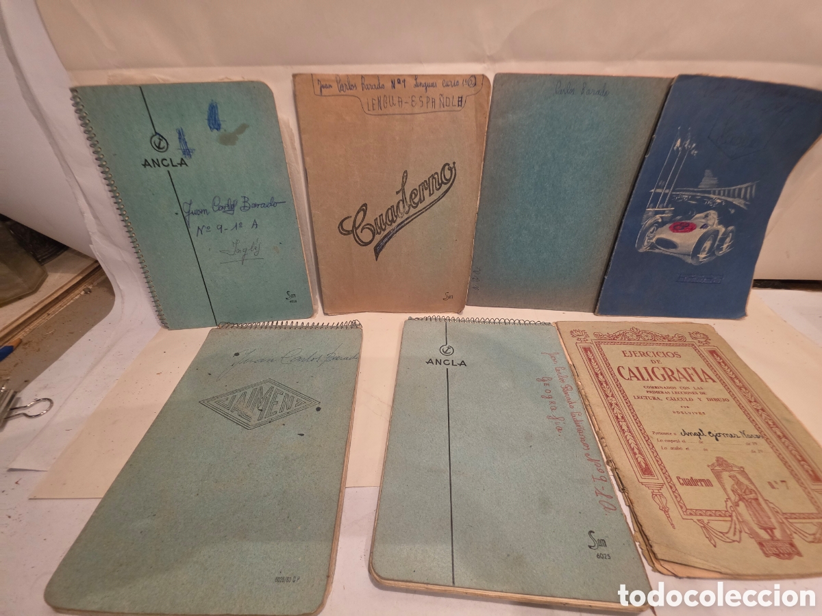 Sammelleidenschaft Andere Papierartikel: CUADERNOS DE ESCUELA A&Ntilde;OS 60. 7 CUADERNOS.