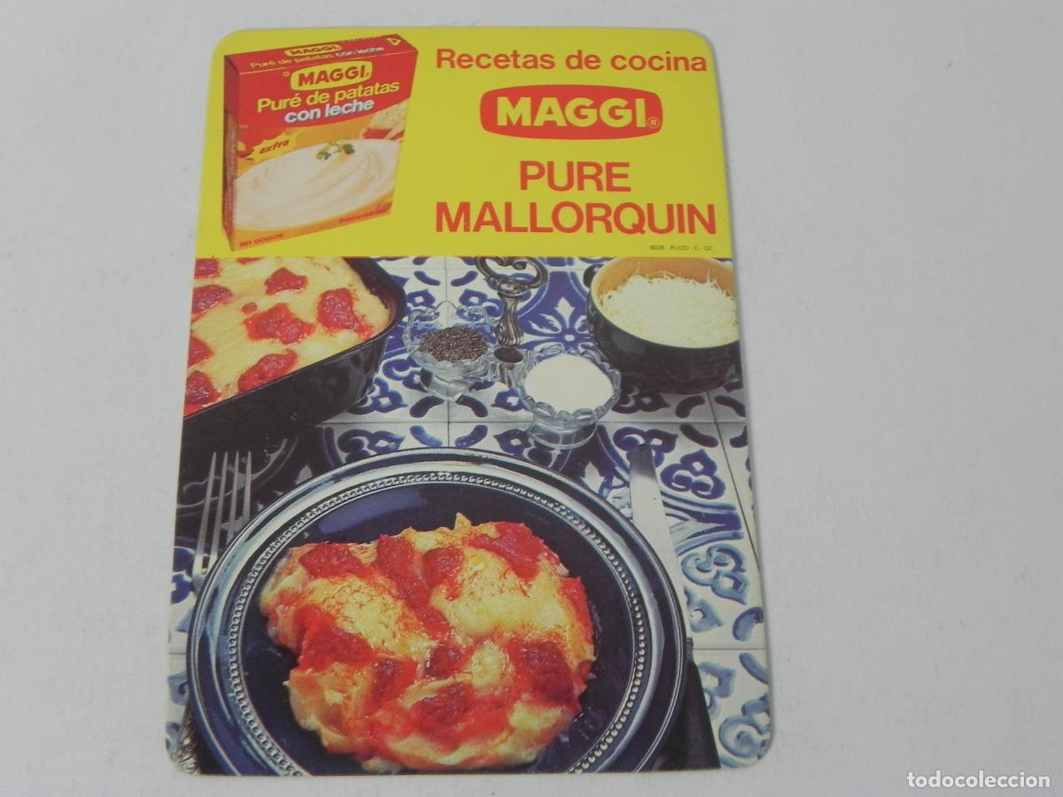 Otros Art&iacute;culos de Coleccionismo en Papel: Ficha de Receta Maggi N.&ordm; 6 - Pur&eacute; Mallorqu&iacute;n - Cartulina Canto Romo - A&ntilde;os 70 / 80