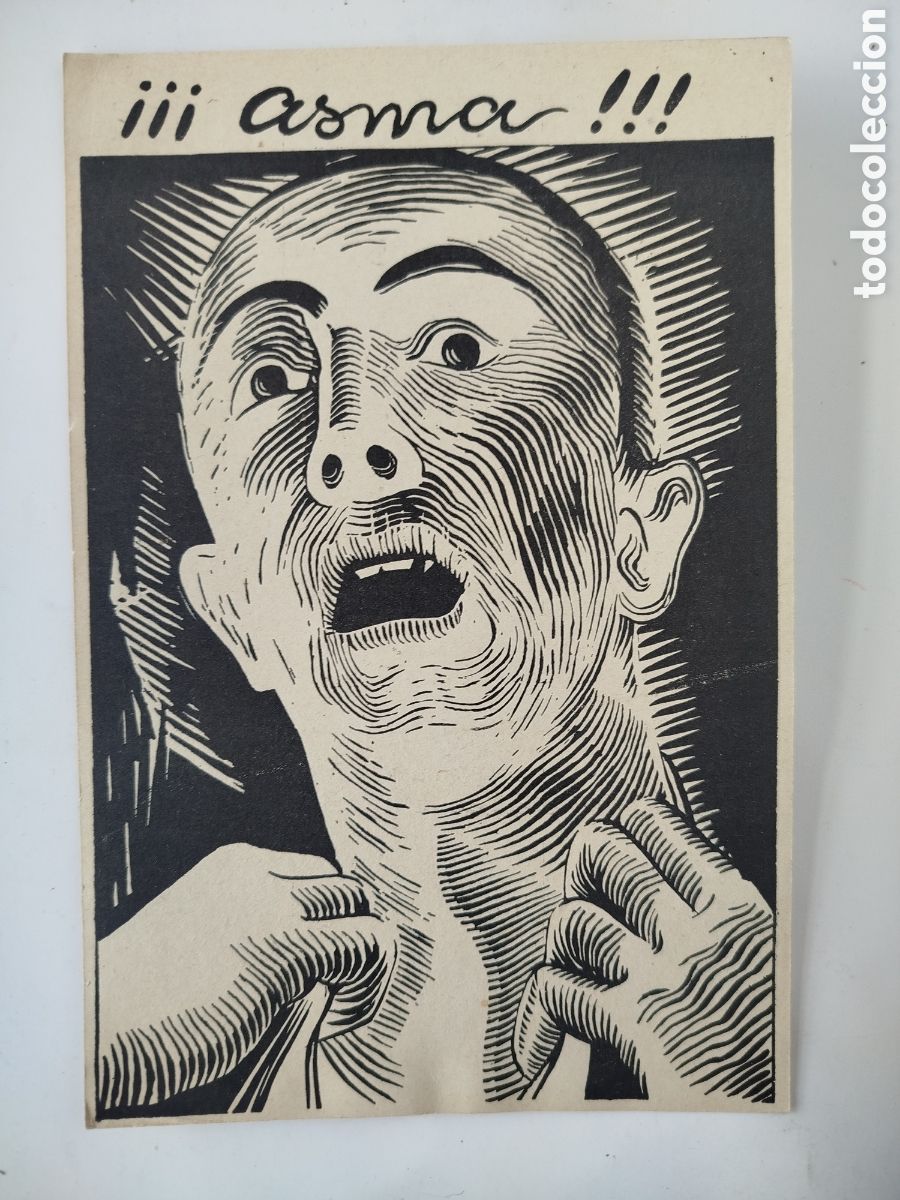 Otros Art&iacute;culos de Coleccionismo en Papel: PUBLICIDAD SUERO ANTIASM&Aacute;TICO HECKEL. LABORATORIO E. BOIZOT S.A. MADRID.