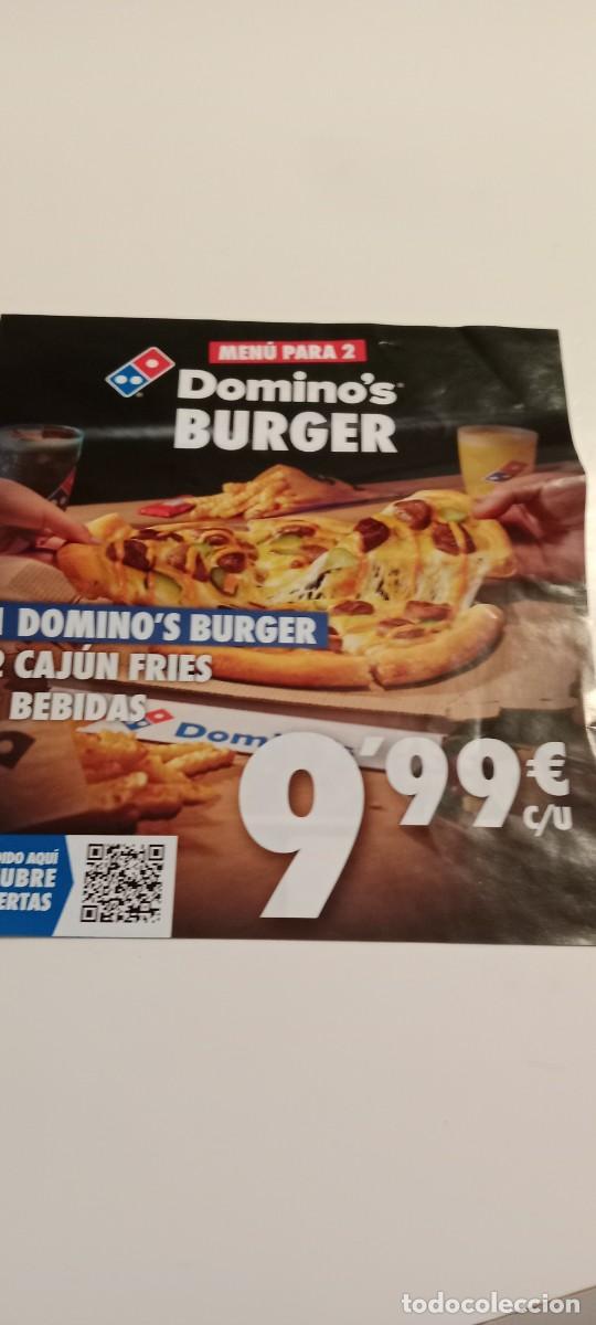 Otros Art&iacute;culos de Coleccionismo en Papel: FOLLETO DOMINOS BURGER EL DE FOTO C-AMC