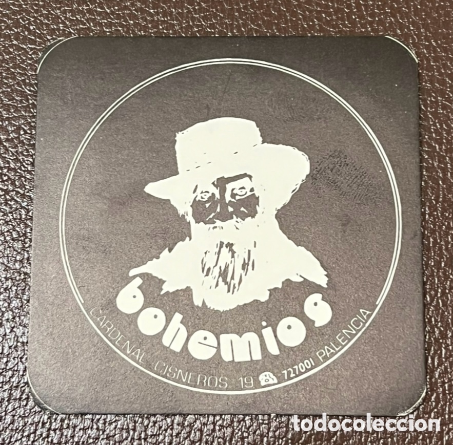 Otros Art&iacute;culos de Coleccionismo en Papel: Posavasos. BOHEMIOS. Palencia. A&ntilde;os 70.
