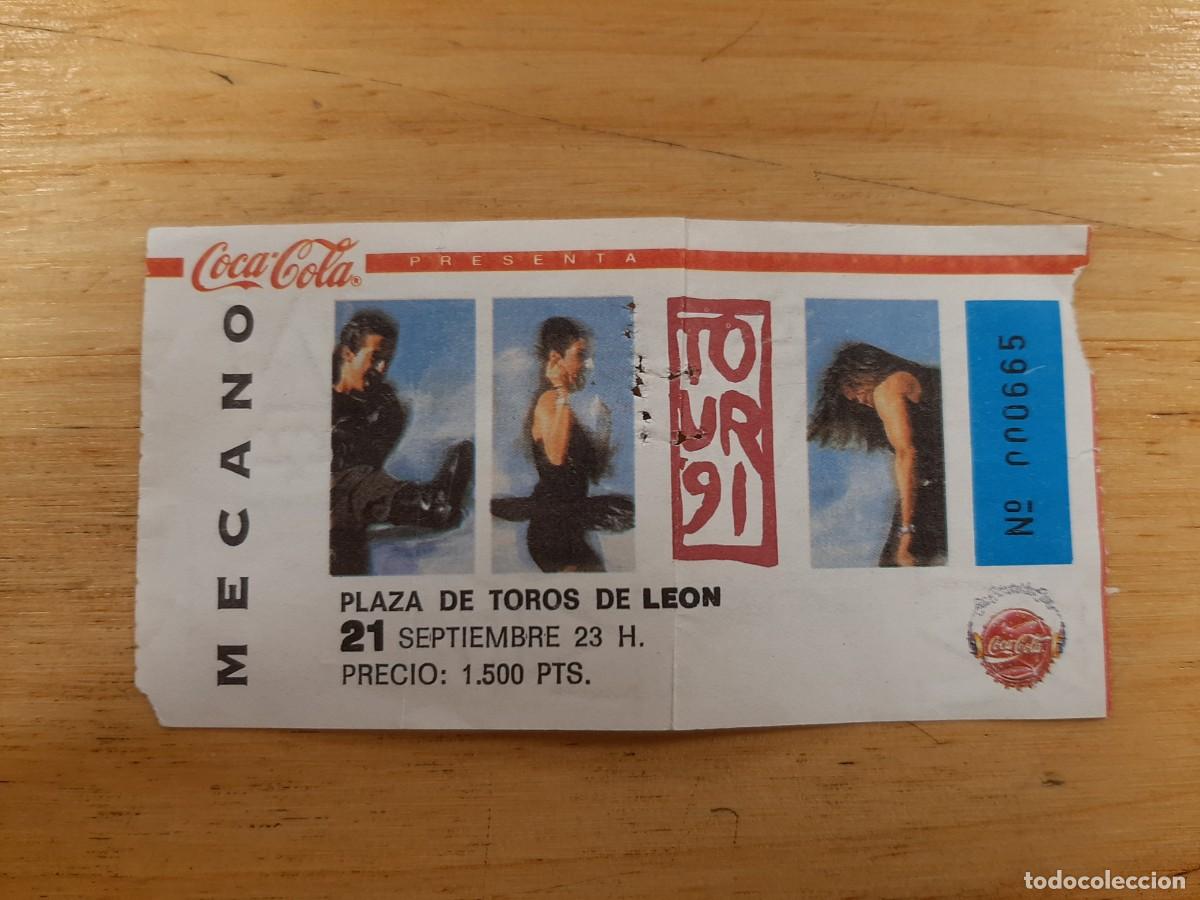 Otros Art&iacute;culos de Coleccionismo en Papel: Entrada concierto MECANO 1991 en Le&oacute;n