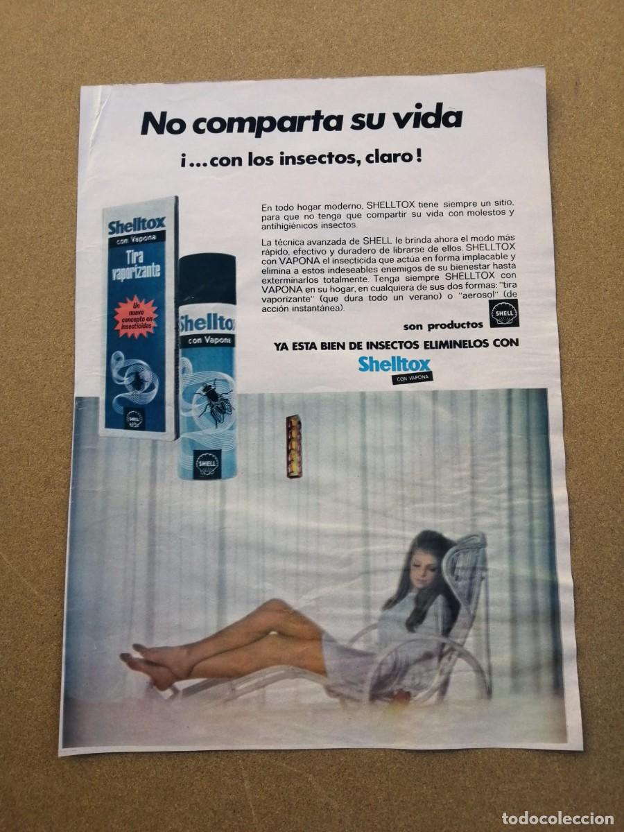 Otros Art&iacute;culos de Coleccionismo en Papel: ANUNCIO. ELIMINA INSECTOS SHELLTOX