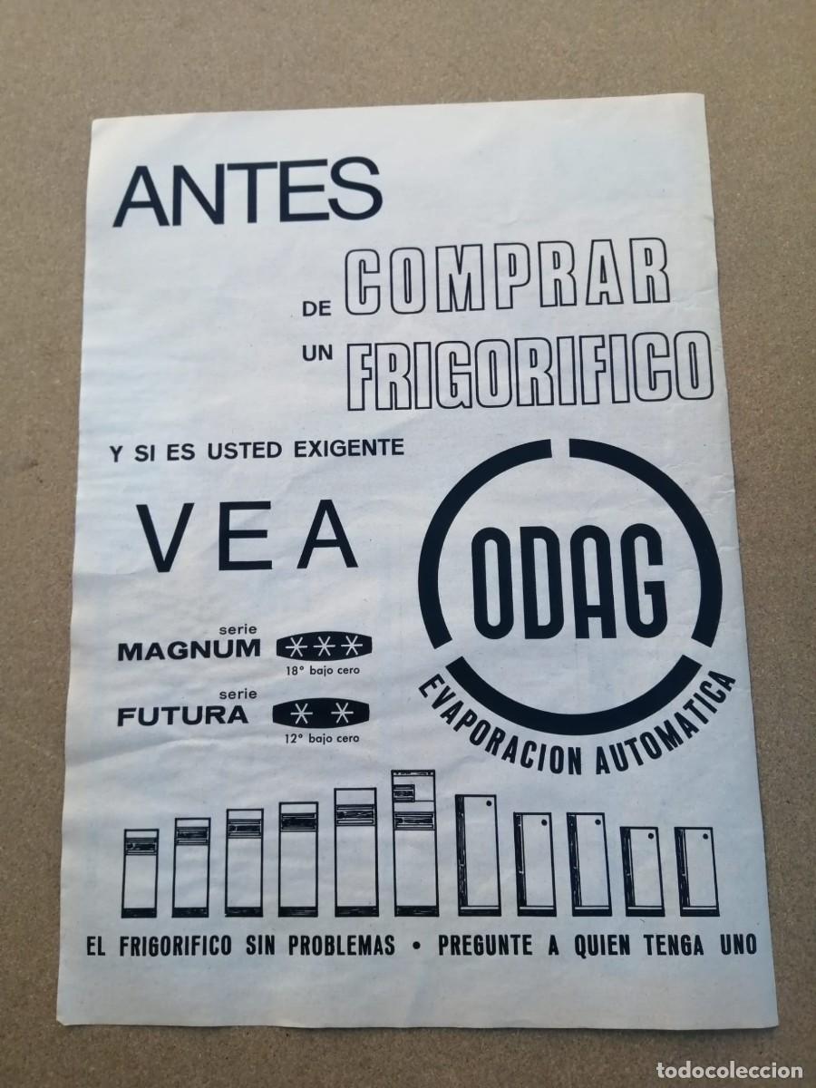 Otros Art&iacute;culos de Coleccionismo en Papel: ANUNCIO. FRIGORIFICO ODAG