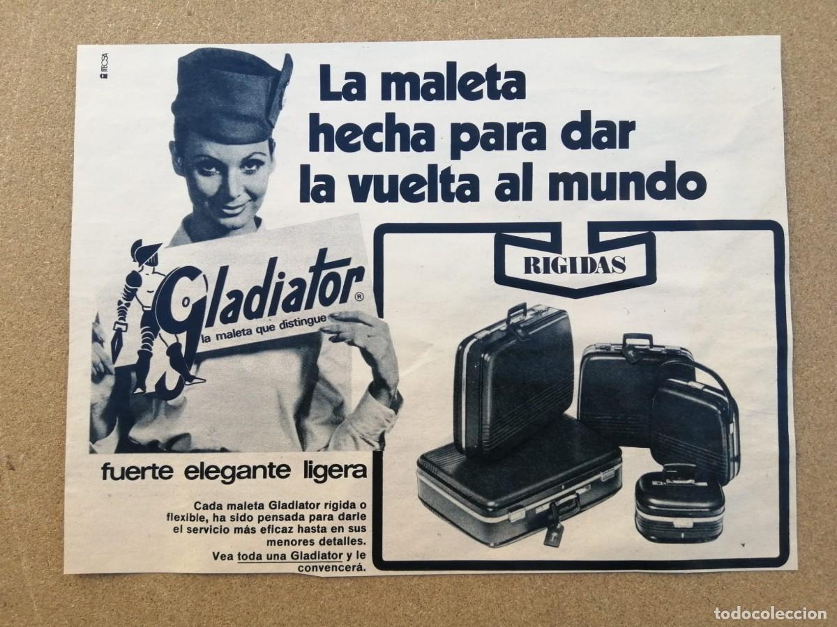 Otros Art&iacute;culos de Coleccionismo en Papel: ANUNCIO. MALETA GLADIATOR