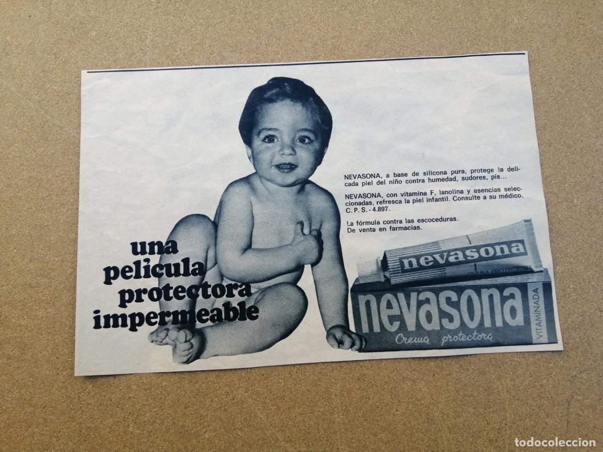 Otros Art&iacute;culos de Coleccionismo en Papel: ANUNCIO. CREMA PROTECTORA NEVASONA