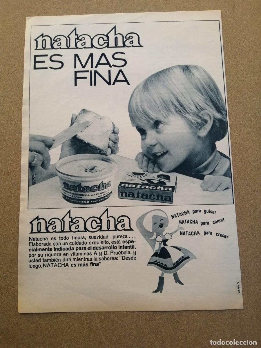 Otros Art&iacute;culos de Coleccionismo en Papel: ANUNCIO. MARGARINA NATACHA