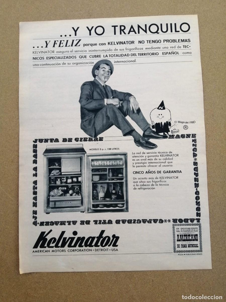 Otros Art&iacute;culos de Coleccionismo en Papel: ANUNCIO. FRIGORIFICO KELVINATOR