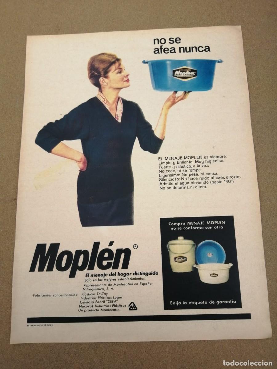 Otros Art&iacute;culos de Coleccionismo en Papel: ANUNCIO. MENAJE DE HOGAR MOPLEN