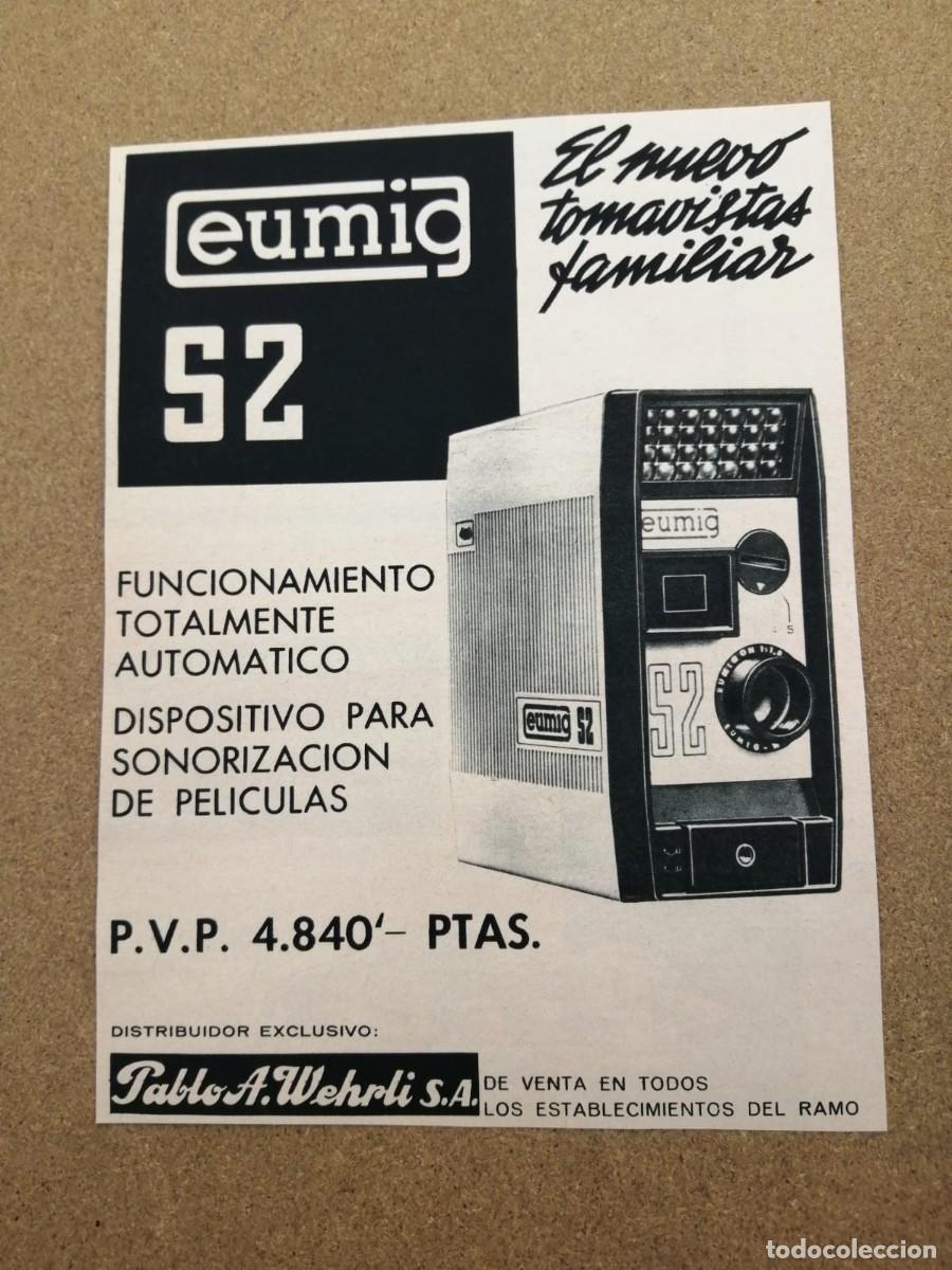 Otros Art&iacute;culos de Coleccionismo en Papel: ANUNCIO. TOMAVISTAS EUMIG