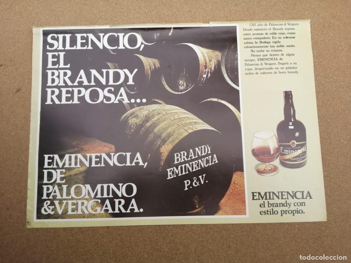 Otros Art&iacute;culos de Coleccionismo en Papel: ANUNCIO. BRANDY EMINENCIA