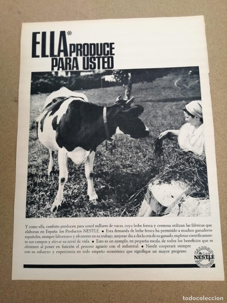 Otros Art&iacute;culos de Coleccionismo en Papel: ANUNCIO. ELLA PRODUCE PAA USTED, CALIDAD NESTLE