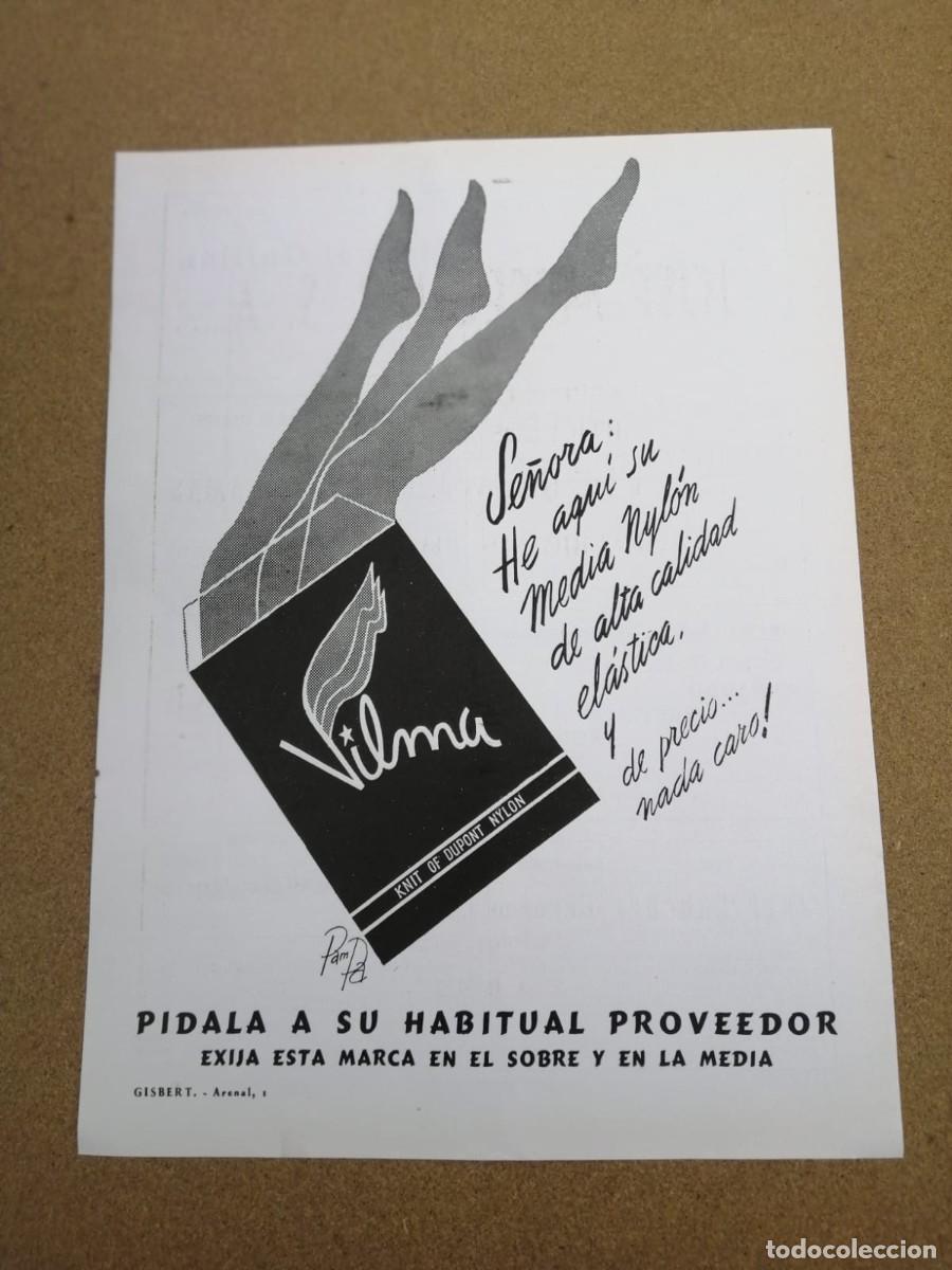 Otros Art&iacute;culos de Coleccionismo en Papel: ANUNCIO. MEDIAS DE NYLON VILMA