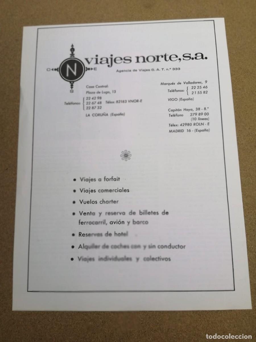 Otros Art&iacute;culos de Coleccionismo en Papel: ANUNCIO. VIAJES NORTE S. A. LA CORU&Ntilde;A