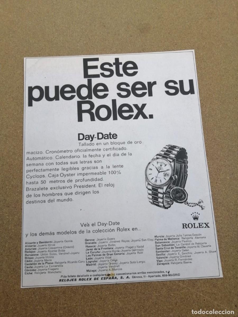 Otros Art&iacute;culos de Coleccionismo en Papel: ANUNCIO. ROLEX......