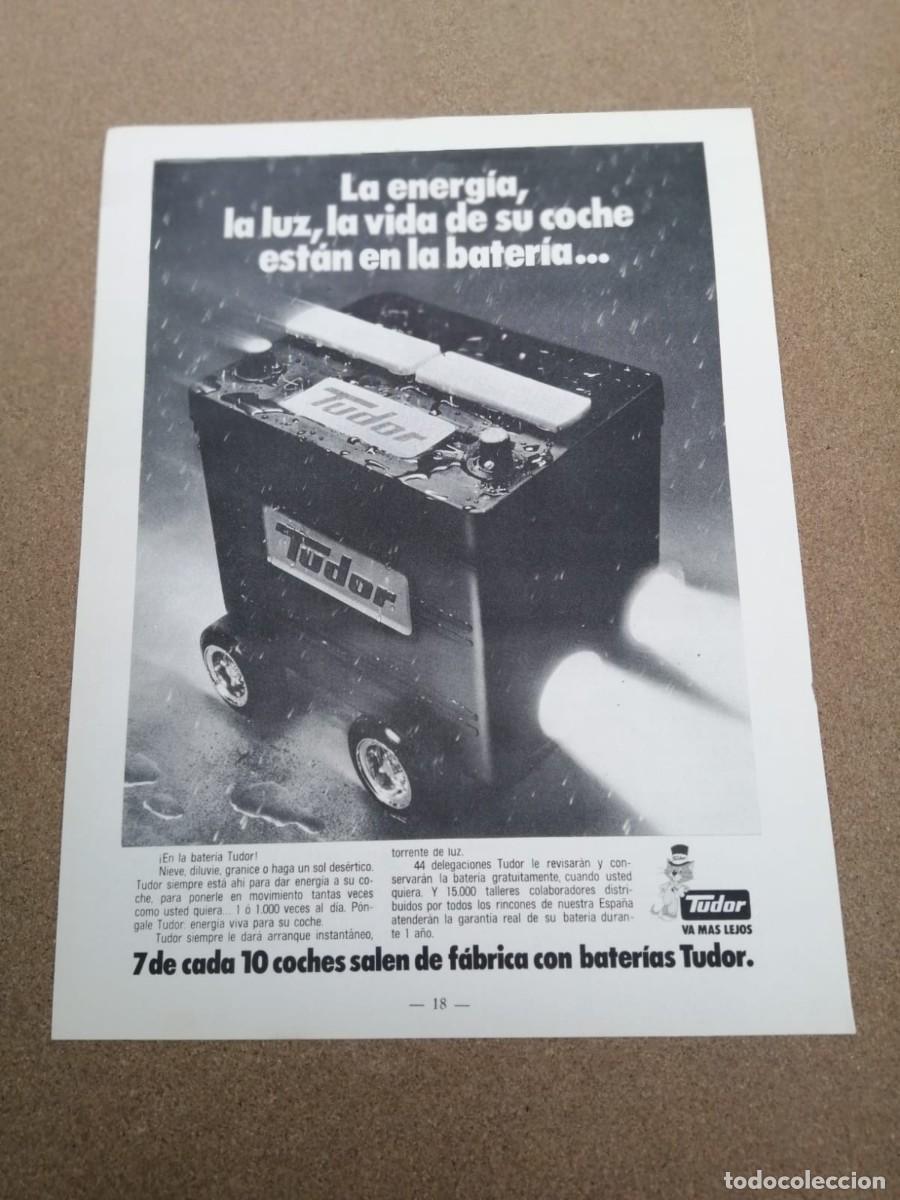 Otros Art&iacute;culos de Coleccionismo en Papel: ANUNCIO. BATERIAS TUDOR