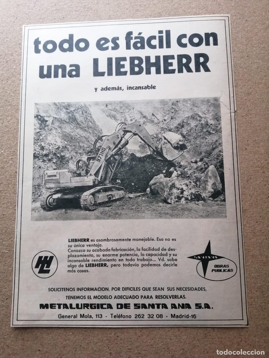 Otros Art&iacute;culos de Coleccionismo en Papel: ANUNCIO. MAQUINARIA LIEBHERR
