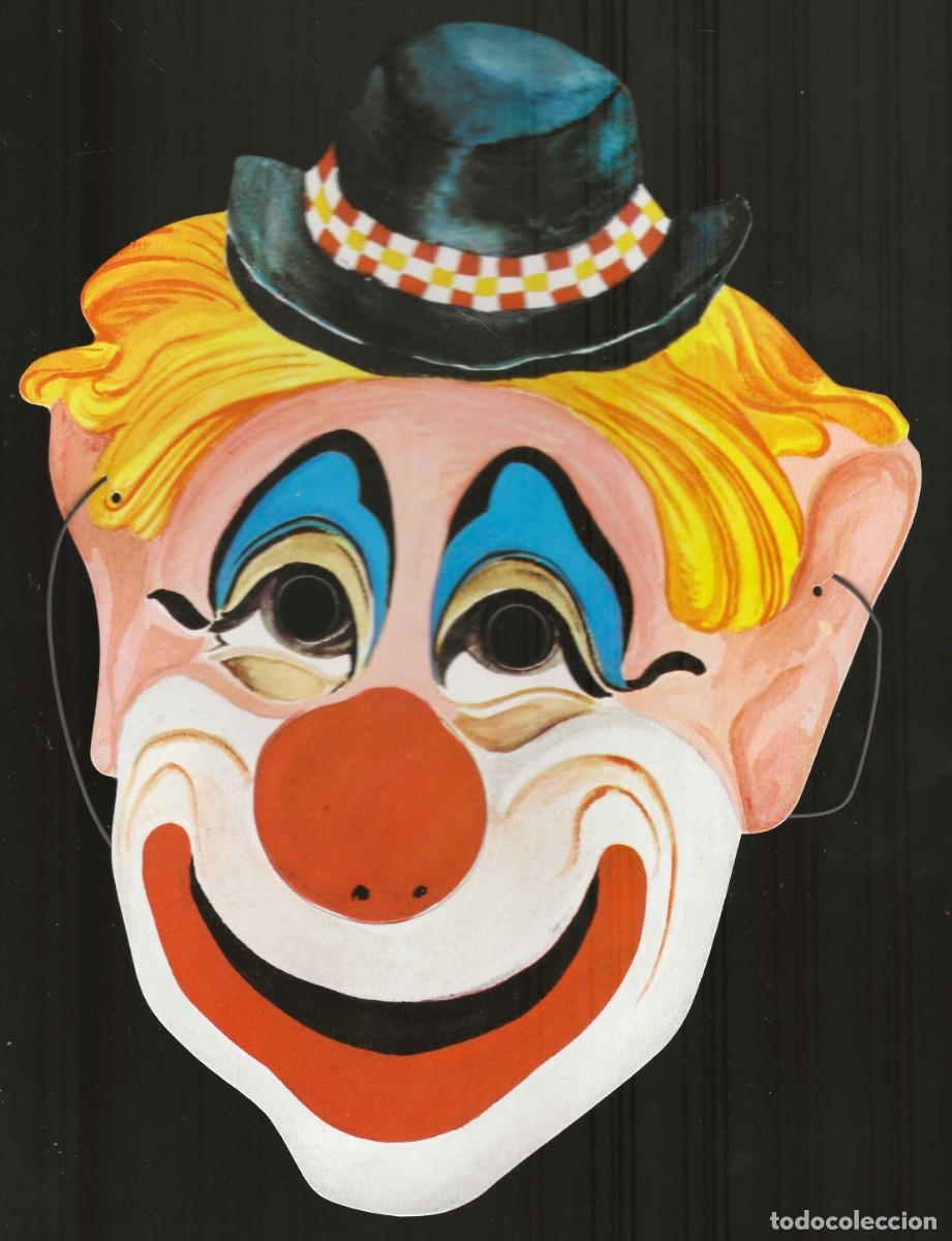 Otros Art&iacute;culos de Coleccionismo en Papel: CARETA CARNAVAL -- A&Ntilde;OS 60/70 -- PAYASO
