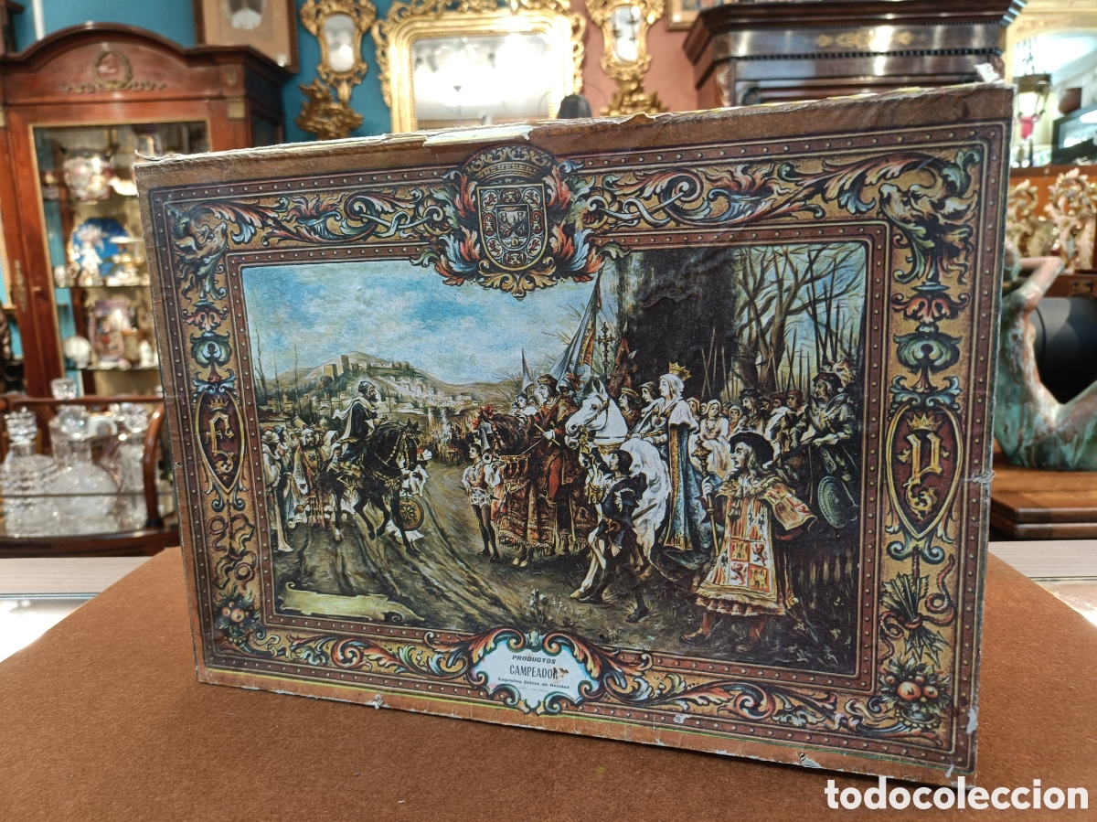 Otros Art&iacute;culos de Coleccionismo en Papel: ANTIGUA CAJA PUBLICITARIA PRODUCTOS NAVIDE&Ntilde;OS CAMPEADOR. GRANADA.10x27x37CM.