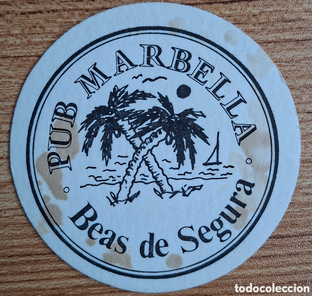 Otros Art&iacute;culos de Coleccionismo en Papel: Posavasos Pub Marbella - Beas de Segura (Ja&eacute;n)