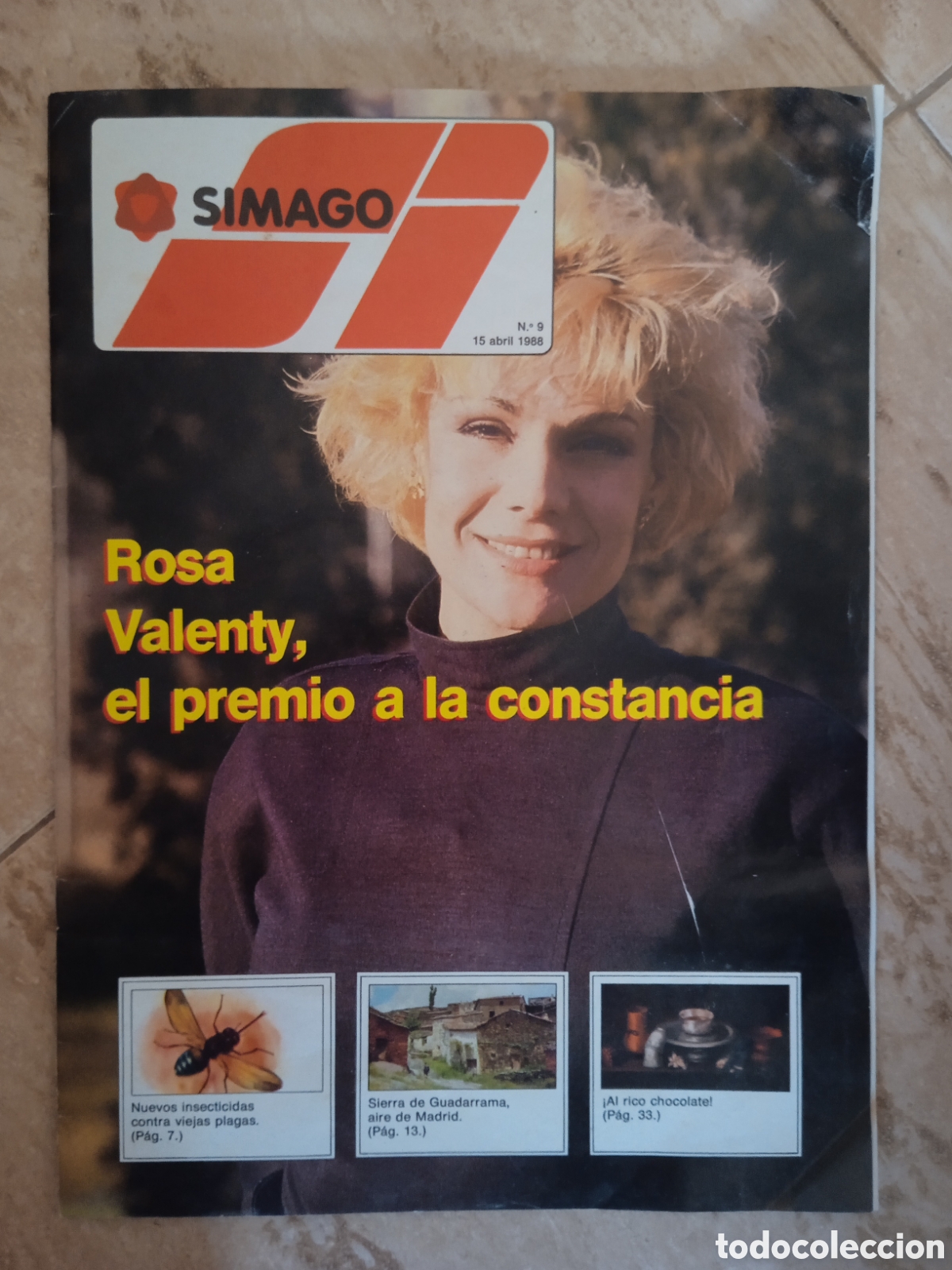 Otros Art&iacute;culos de Coleccionismo en Papel: Revista Simago n&deg;9 portada y entrevista Rosa Valenty abril 1988