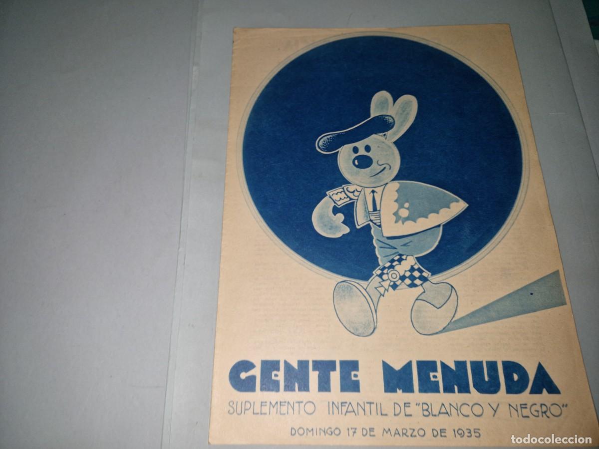 Otros Art&iacute;culos de Coleccionismo en Papel: GENTE MENUDA, SUPLEMENTO INFANTIL DE LA REVISTA BLANCO Y NEGRO