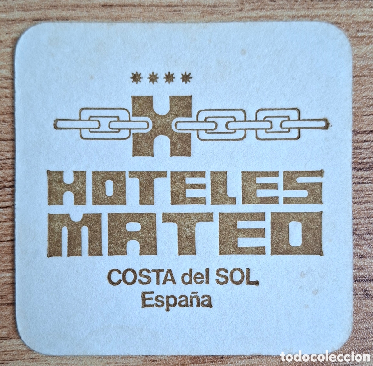 Otros Art&iacute;culos de Coleccionismo en Papel: Posavasos Hoteles Mateo - Costa del Sol (M&aacute;laga)