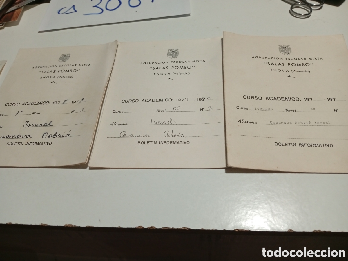 Otros Art&iacute;culos de Coleccionismo en Papel: Agrupaci&oacute;n escolar mixta SALAS POMBO Enova Valencia 1978
