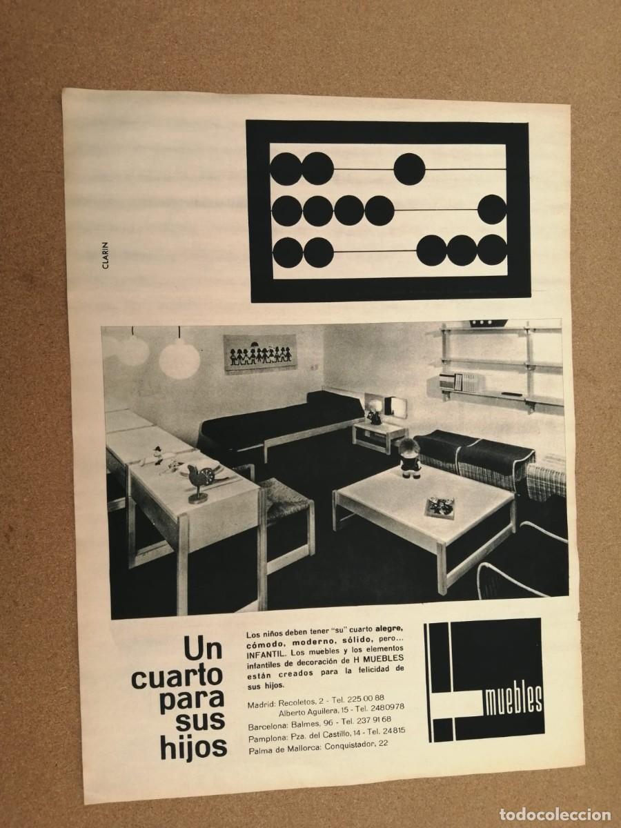 Otros Art&iacute;culos de Coleccionismo en Papel: ANUNCIO. H MUEBLES (BARCELONA - MADRID - PAMPLONA - PALMA DE MALLORCA)
