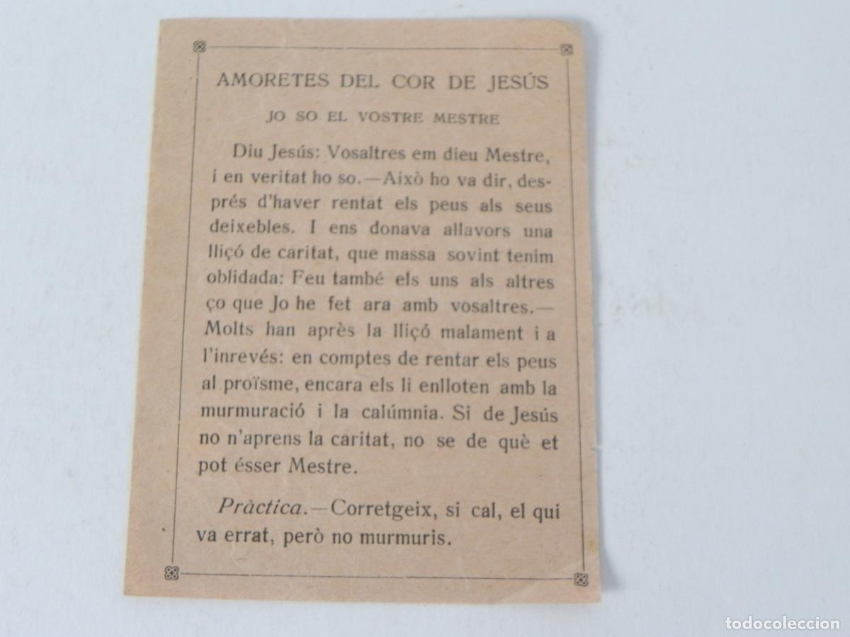 Otros Art&iacute;culos de Coleccionismo en Papel: Antigua Hoja Devocional Catalana - Amoretes del Cor de Jes&uacute;s - Solo Texto - Principios S. XX