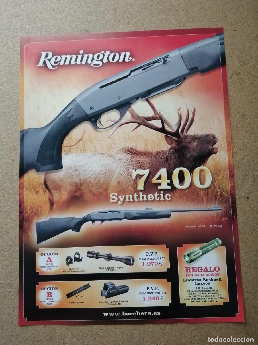 Otros Art&iacute;culos de Coleccionismo en Papel: ANUNCIO. REMINGTON 7400 SYNTHETIC