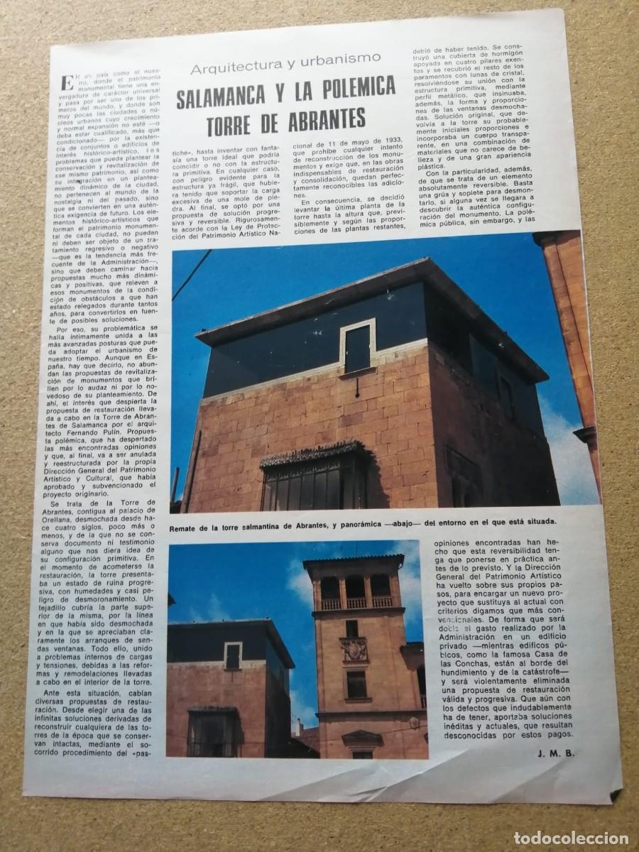 Otros Art&iacute;culos de Coleccionismo en Papel: REPORTAJE. SALAMANCA Y LA POLEMICA TORRE DE ABRANTES