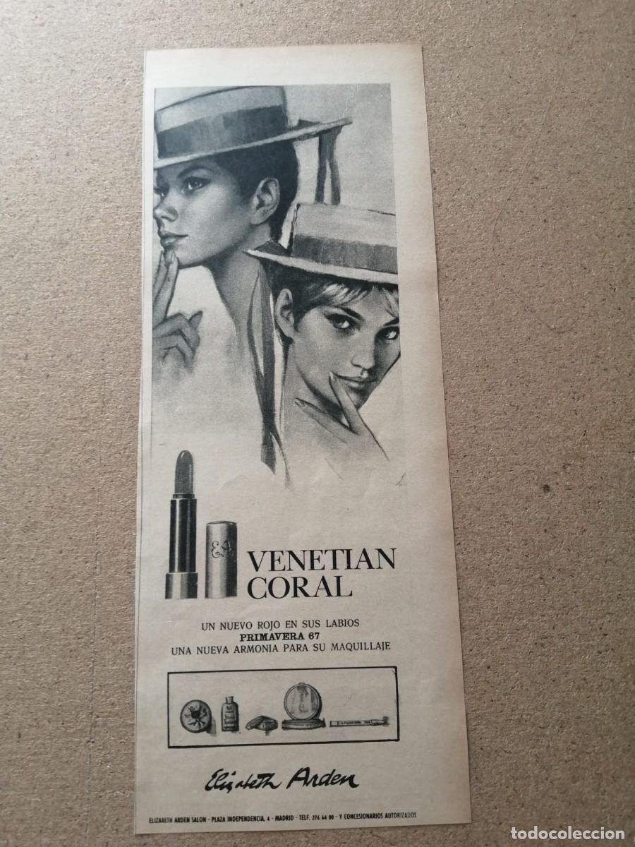 Otros Art&iacute;culos de Coleccionismo en Papel: ANUNCIO. VENETIAN CORAL, DE ELIZABETH ARDEN