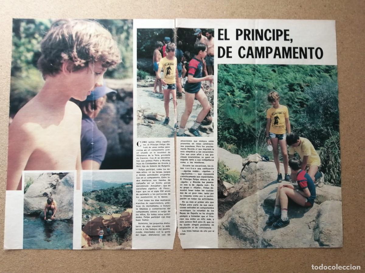 Otros Art&iacute;culos de Coleccionismo en Papel: REPORTAJE. EL PRINCIPE FELIPE DE CAMPAMENTO