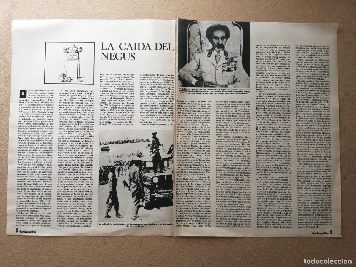 Otros Art&iacute;culos de Coleccionismo en Papel: REPORTAJE. LA CAIDA DEL NEGUS