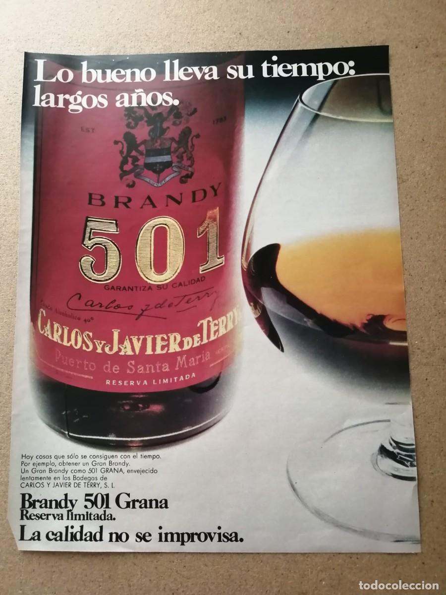 Otros Art&iacute;culos de Coleccionismo en Papel: ANUNCIO. BRANDY 501.