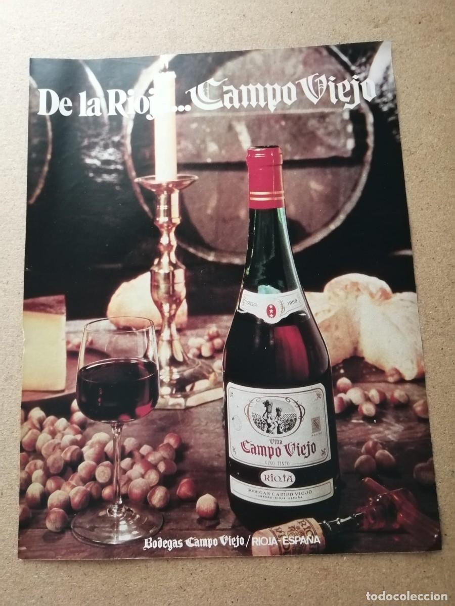 Otros Art&iacute;culos de Coleccionismo en Papel: ANUNCIO. CAMPO VIEJO, VINO DE RIOJA